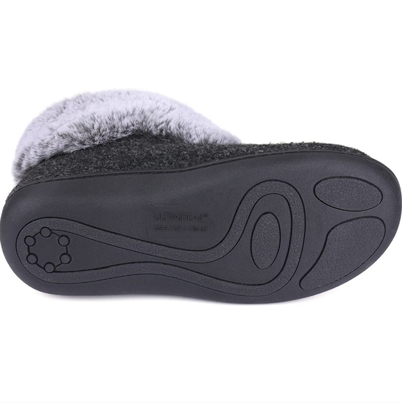 ULTRAIDEAS Women's Nora Plush Faux Fur Bootie Slipper with Memory Foam - Picture 6 of 15